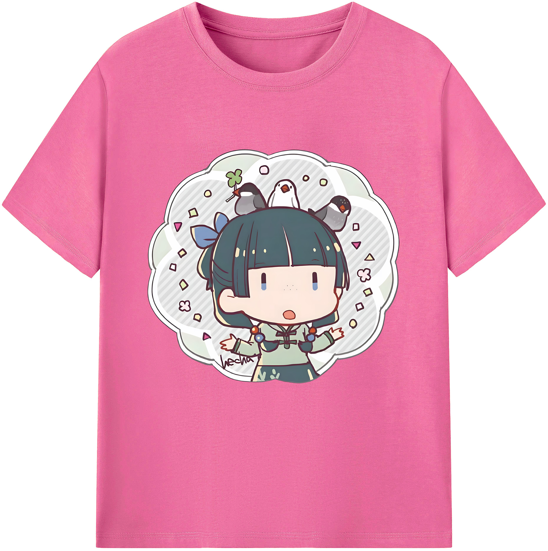 （画像用） 薬屋のひとりごと The Apothecary Diaries レディースカジュアルプリントTシャツ（綿100％）